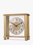 Acctim Hampden Mantel Clock, 14cm, Brass