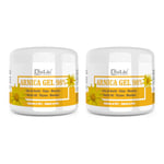 Dulàc - Arnica Gel for Bruising and Swelling 1 kg (2 x 500 ml), 98% Strong Arnica Cream for Muscle and Joint Relief, Non-Greasy, Natural Formula, Arnica Cooling Gel Ideal for Massage