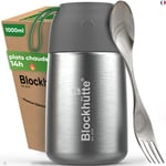 Blockhütte Boite Alimentaire isotherme Repas Chaud en Acier Inoxydable I 1L I