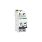 Schneider Electric - Disjoncteur Magnéto-thermique 20A 2P iC60H 10kA (A9F89220)