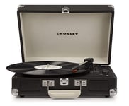 Crosley Cruiser Plus Portable Turntable - Bluetooth Record Player, 3-Speed Suitcase Vinyl Player, Home Turntables for Vinyl Records, Built in Stereo Speakers, Bluetooth Receiver, AUX Input, Chalkboard