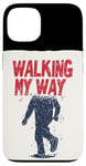 Coque pour iPhone 13 Graphique Walking My Way pour un look confiant