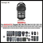 Télécommande Garage 868 MHz Clone HORMANN Command HSM4 HSE4 Marantec Digital D302 D304 382 Opener Copy BERNER BHS140 BHS121