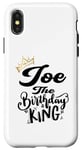 Coque pour iPhone X/XS Joe The Birthday King Chemise d'anniversaire pour hommes, garçons, adolescents