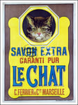 PUBLICITé SAVON le CHAT Rf252 - POSTER HQ 40x60cm d'une AFFICHE VINTAGE