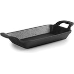 Lacor 25774 Magma Mini Rectangular Barbecue Without Wooden Base Iron Black