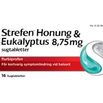 Strefen Honung & Eukalyptus 875 mg Sugtablett 8,75 mg Flurbiprofen 16 tablett(er)