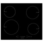 Teknix SCIH6PISL - Black 4 Zone Induction Hob 13amp plug in