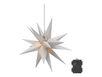 Goobay - Dekorasjonshengelampe - Led - 0.27 W - Varmt Hvitt Lys - 3000 K - Christmas Star 3D - Hvit