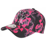 Casquette Enfant Rose Fluo et Noire Streetwear Smoky NY Baseball de 7 a 11 ans-