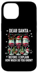 Coque pour iPhone 14 cher père Noël, avant que je ne t'explique, à quel point connais-tu Noël