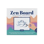 Gift Republic Zen Board Mindfulness Water Painting Set Wooden Painting Board, Stand, Ceramic Bowl, Brush & 20 Mindfulness Cards Stress Relief Self-Care Gift for Relaxation & Wellness