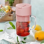 (Pink)Mini Juicer Cup Student Juicing Cup Household Accompanying Cup For For