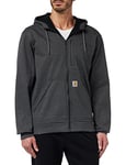 Carhartt Men's Wind Fighter Relaxed Fit Midweight Full-Zip Sweatshirt, Carbon Heather, XS