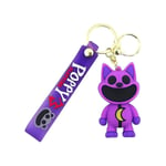 Smiling Critters CatNap DogDay Figurer PVC-påsar Hängare Hänge Nyckelringar Nyckelringar Födelsedag Julgåvor Purple