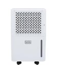 Black & Decker Bxeh60016Gb 12L Smart Dehumidifier &Amp; Ionizer, 4 Modes, Quiet, 2.1L Water Tank, 24 Hour Timer, White