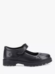 Hush Puppies Kids' Sabrina Junior School Shoes, Black