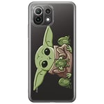 ERT GROUP Coque de téléphone Portable pour Xiaomi 11 Lite 4G/5G Original et sous Licence Officielle Star Wars Motif Baby Yoda 014, partiel imprimé