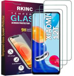 RKINC Verre Trempé [Lot de 3] pour Xiaomi 12T, Xiaomi 12T Pro, Film Protection écran, Dureté 9H 0,33 mm HD Glass [sans Bulles d'air][Résistant aux rayures][Garantie à vie]