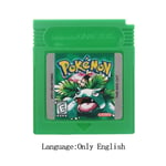 Poke Series Classic Collect Färgrik Version Videospelpatron Konsol Kort för Nintendo GBC Green