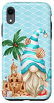 Coque pour iPhone XR Beach Gnome With Sand Castle For Women And Men Cute Vacation