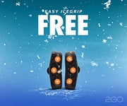 2GO Easy Icegrip Free Paire de Crampons antidérapants pour l'avant-Pied avec étui, Crampons, Crampons, Crampons, chaînes à Neige pour Chaussures, Maintien Optimal sur Glace et Neige, Taille L/XL