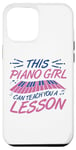 Coque pour iPhone 12 Pro Max Piano Girl Design de Piano pour Pianiste