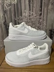 NIKE AIR FORCE 1 LOW FLYKNIT TRAINERS MENS SIZE UK  9 EUR 44 US 10 AV3042-100