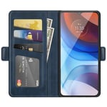 HualuBro Huawei P50 Pro Case Wallet, Premium PU Leather Magnetic Full Body Shockproof Stand Folio Flip Case Cover with Card Holder for Huawei P50 Pro Phone Case - Blue