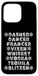 iPhone 15 Pro Max Dasher Dancer Prancer Vixen Spirits Funny Christmas List Case