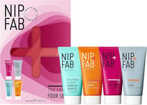 ⭐️✅NIP+FAB GIFT THE FAB FOUR SCRUB, CLAY MASK, SERUM & GEL CREAM 2%✅️⭐