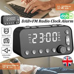 DAB+FM Radio Clock Alarm LED Digital Sleep Bedside Dual Timer Large Display UK