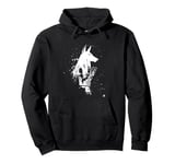 Anubis Egypt God of Death Jackal Kim Diaz Holm Ink Art Dog Pullover Hoodie