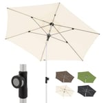 Doppler Push Up Parasol SL-AZ 220 - Ideal for The Balcony Or Garden - Approx. 220 cm - Foldable - Nature 416579820AZ