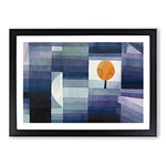 Big Box Art The Harbinger of Autumn by Paul Klee Framed Wall Art Picture Print Ready to Hang, Black A2 (62 x 45 cm)