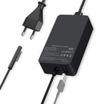 Chargeur 65w, Compatible avec Surface Pro 3/4/5/6/7 Surface go 2/1, pour Microsoft Surface Book Notebook/Tablette, USB