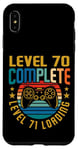 Coque pour iPhone XS Max Level 70 Complete Level 71 Gamer vidéo 70e anniversaire