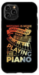 Coque pour iPhone 11 Pro Clavier de piano Motivation Design pour Pianiste