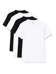 Athena Homme Promo Tee-shirt Coton Lot de 4 - Bio 8a69 Maillot de corps, Blanc/Noir, M EU