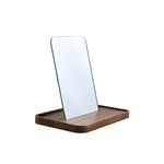 Spirella Miroir de Maquillage à Poser Miroir de beauté Miroir cosmétiques Miroir de courtoisie avec Tablette „Alesia“ Bois Acacia