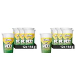 Pot Noodle Chicken & Mushroom King Pot Noodle instant vegetarian snack quick to make noodles 12x 114 g (Pack of 2)