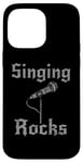 Coque pour iPhone 14 Pro Max Singing Rocks, chanteur chanteur musicien rock Goth