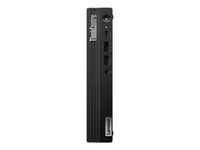 Lenovo Thinkcentre M70q Gen 5 12Td - Liten Core I3 I3-14100T / Upp Till 4.4 Ghz - Ram 8 Gb - Ssd 256 Gb - Uhd Graphics 730 - Gigabit Ethernet, Ieee 802.11Ax (Wi-Fi 6E), Bluetooth 5.3 - Win 11 Pro - Skärm: Ingen - Tangentbord: Engelska - Europa - Sva