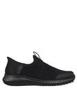 Skechers Cessnock Slip Resistant Trainers With Hands Free Slip-ins Construction - Black, Black, Size 3, Women