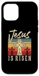 Coque pour iPhone 13 Ancienne croix chrétienne de la foi ressuscitée de Jésus