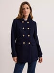 Phase Eight Aurelie Wool Blend Peacoat, Navy