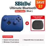 8BitDo - Ultimate Wireless Bluetooth Controller Gamepad lataustelakalla Nintendo Switchille, PC, Windows 10, 11, Steam Deck