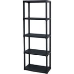 Etagère en résine TOOD - 5 tablettes - Noir - 60x30xH 176 cm