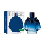 United Colors of Benetton We Are Tribe Eau de Parfum pour Homme - Longue Durée - Parfum jeune, moderne, sport et décontracté - Notes lavande, boisées, ambrées et fruitées - Idéal pour la journée - 90 ml