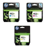 Original HP 953XL Ink Cartridge Multipack (C/M/Y)